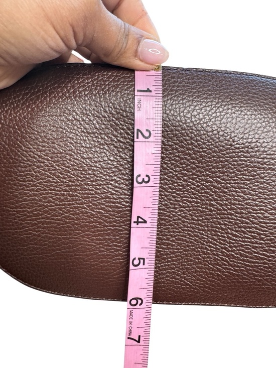 Lauren Ralph Lauren Fringe Leather Bucket Bag Brown Boho Western - Picture 8 of 11